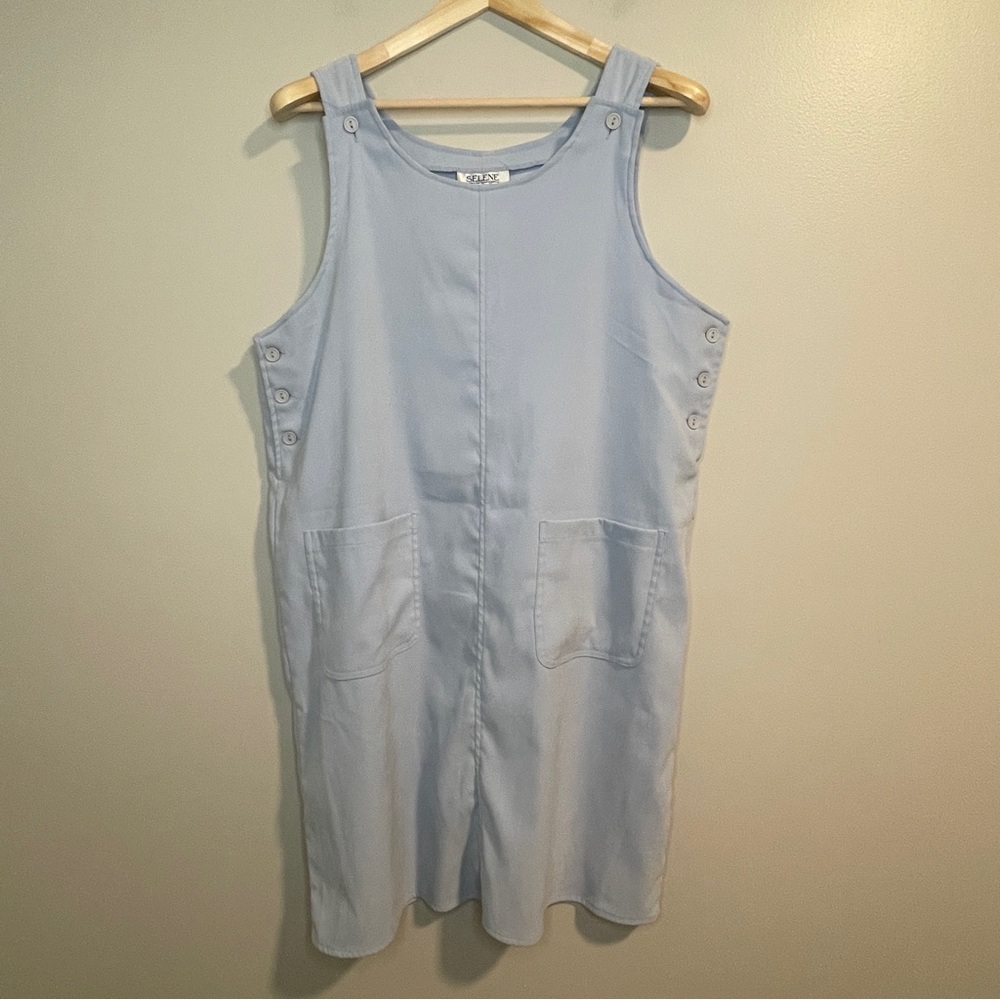 SELENE Sport Jumper Dress Light Blue Size L